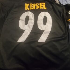 Brent Keisel Pittsburgh Steelers Reebok Jersey With Super Bowl Patch...